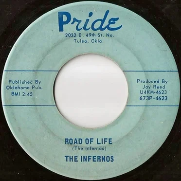 Road Of Life / Your Love For Mine by The Infernos - album cover