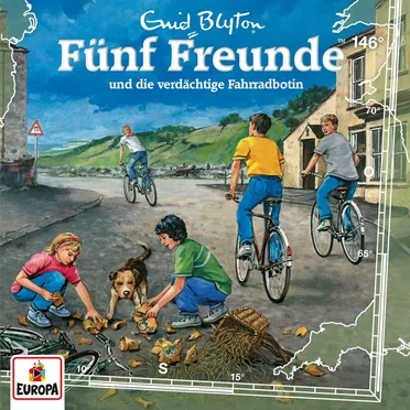 Fünf Freunde, Episode 146: und die verdächtige Fahrradbotin by Enid Blyton - album cover