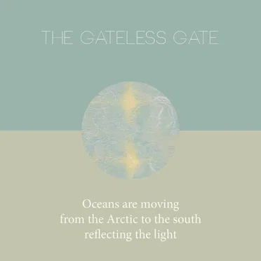 Oceans are moving from the Arctic to the south reflecting the light