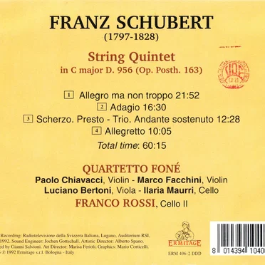 String Quintet In C Major D. 956
