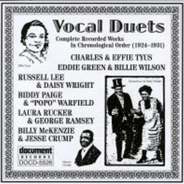 Vocal Duets - Complete Recorded Works In Chronological Order (1924-1931) by Various Artists - album cover