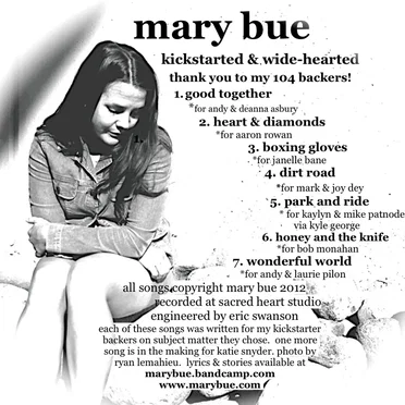 Kickstarted & Wide-Hearted by Mary Bue - album cover