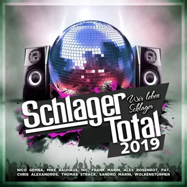 Schlager Total 2019 by Various Artists - album cover