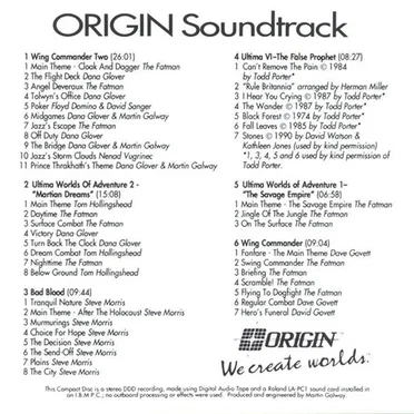 Origin Audio CD Vol. 1 (1990-91) by Various Artists - album cover