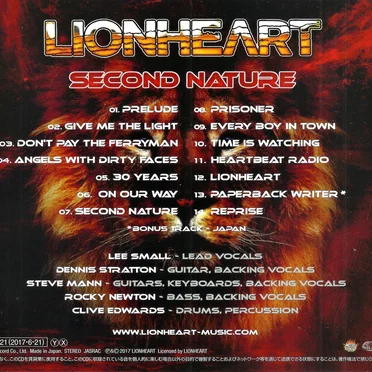 Second Nature by Lionheart - album cover