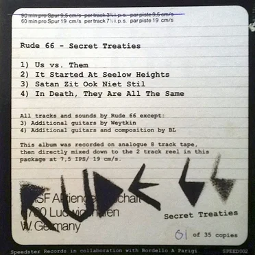 Secret Treaties LP/CD