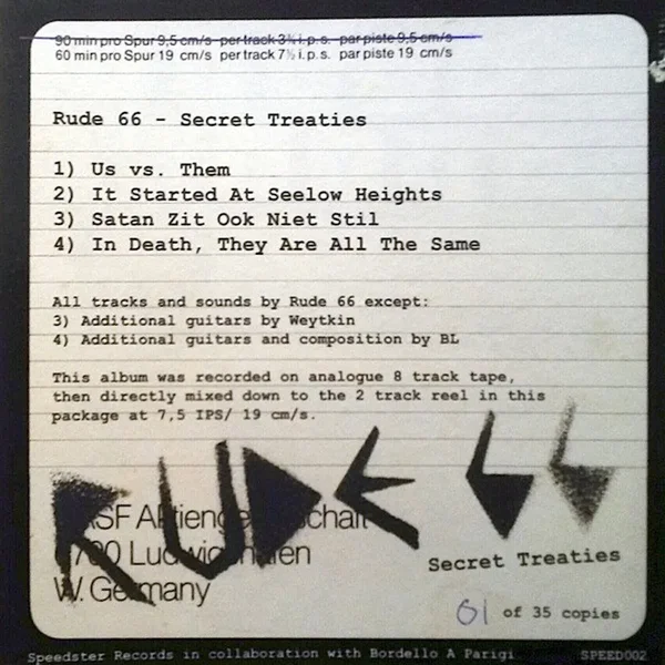 Secret Treaties LP/CD