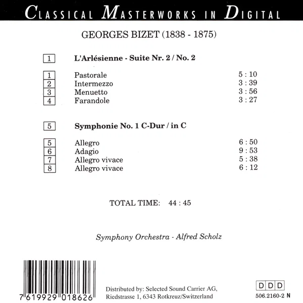 L'Arlesienne-Suite No. 2 / Symphonie No. 1
