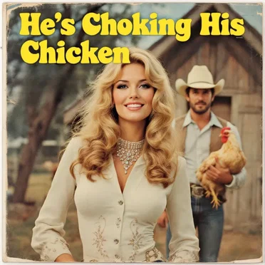 He's Choking His Chicken