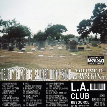 Slowed Down Funk, Volume II: Hate Is Beneath Me by Delroy Edwards - album cover