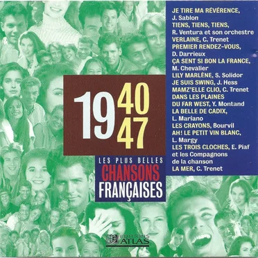 Les Plus Belles Chansons françaises : 1940‐47 by Various Artists - album cover