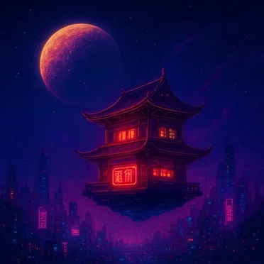 The Floating Cyber Tavern at the Edge of the Universe