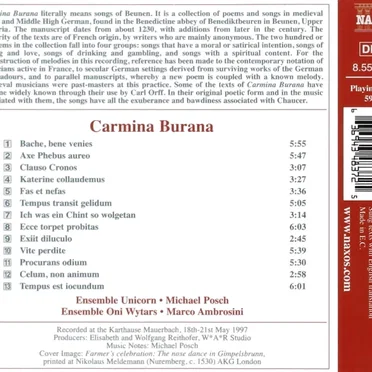 Carmina Burana (Medieval poems and songs)