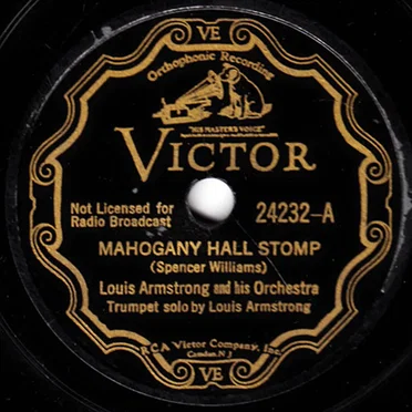 Mahogany Hall Stomp / High Society