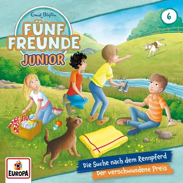 Fünf Freunde Junior 6: Die Suche nach dem Rennpferd / Der verschwundene Preis by Enid Blyton - album cover