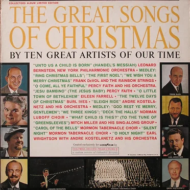 The Great Songs of Christmas by Various Artists - album cover