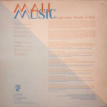 Mali Music: Legendary Bands of Mali by Various Artists - album cover