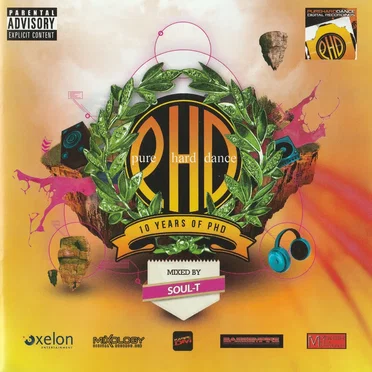 Pure Hard Dance 10 Years of PHD by Various Artists - album cover