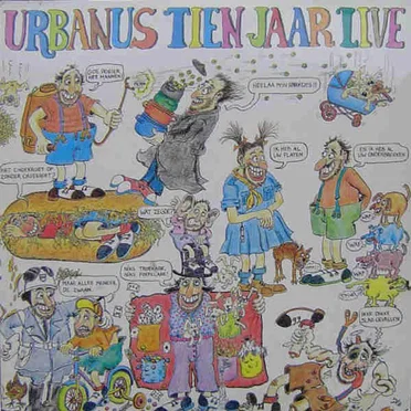 Tien jaar Live by Urbanus - album cover
