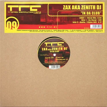 In da Club by Zax aka Zenith DJ - album cover