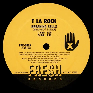 Breaking Bells / Bass Machine by T La Rock - album cover
