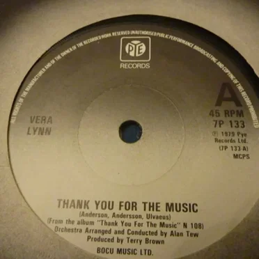 Thank You for the Music / I Sing the Songs (I Write the Songs)
