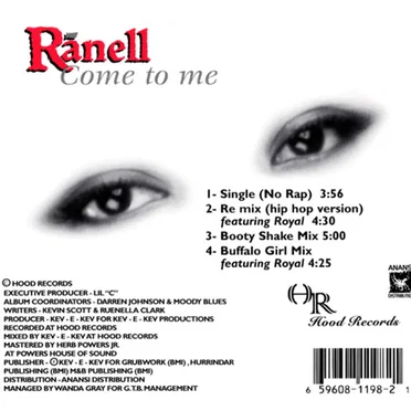 Come to Me by Ranell - album cover