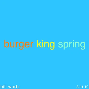 burger king spring by bill wurtz - album cover
