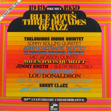 Blue Note's Three Decades of Jazz - Volume 1 - 1949 - 1959 by Various Artists - album cover