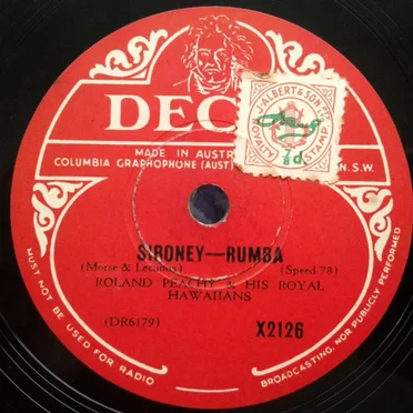 Sironey / Blue Tahitian Moon by Roland Peachy And His Royal Hawaiians - album cover