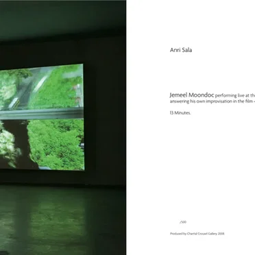 Jemeel Moondoc Performing Live at the Chantal Crousel Gallery Answering His Own Improvisation in the Film “Long Sorrow”