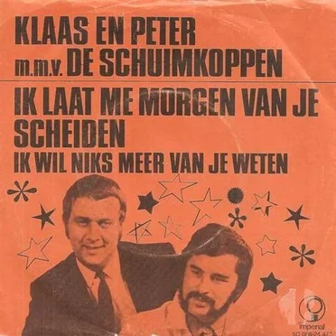 Ik laat me morgen van je scheiden by Klaas En Peter - album cover