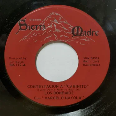 Contestación a "Cariñito" / De qué sirvió by Los Bohemios - album cover