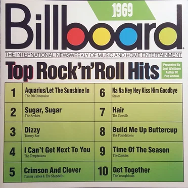 Billboard Top Rock’n’Roll Hits: 1969 by Various Artists - album cover