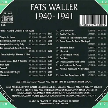 The Chronological Classics: Fats Waller 1940-1941