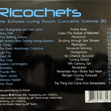 Ricochets: The Echoes Living Room Concerts, Volume 20 by Various Artists - album cover