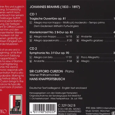 Tragic Overture, Symphony No. 3 & Piano Concerto No. 2