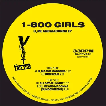 U, Me and Madonna EP by 1-800 GIRLS - album cover