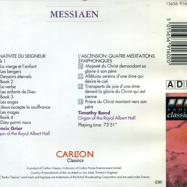 La Nativite du Seigneur / L'Ascension