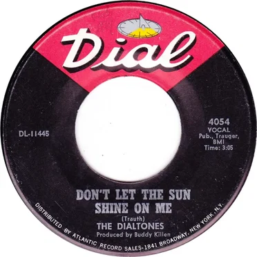 Don’t Let the Sun Shine on Me / If You Don’t Know, You Just Don’t Know by The Dialtones - album cover