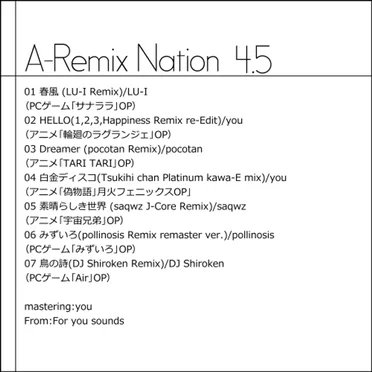A-Remix Nation vol.4.5 by Various Artists - album cover