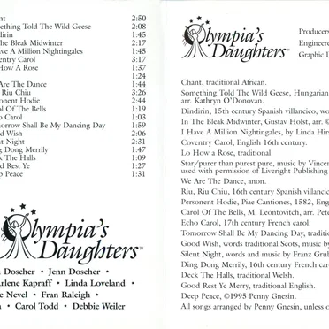 Winter Solstice live! by Olympia's Daughters - album cover