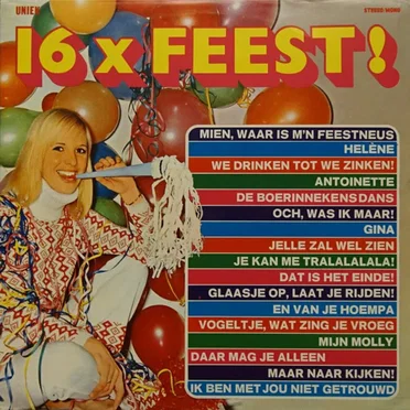 16 x feest! by Various Artists - album cover
