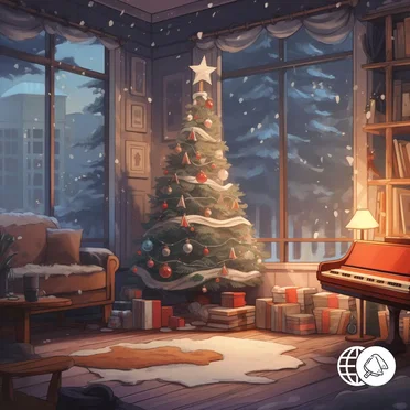 cozy lofi christmas by Various Artists - album cover