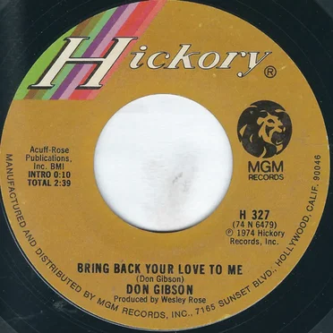 Bring Back Your Love to Me