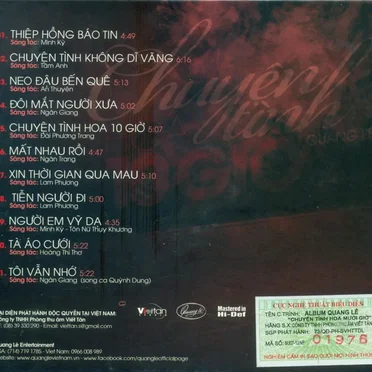 Chuyện tình hoa mười giờ by Quang Lê - album cover