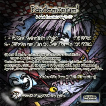 A Mad Scientists Night EP by Pandemonium! - album cover