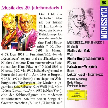 Musik des 20. Jahrhunderts, I