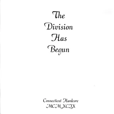 The Division Has Begun by Various Artists - album cover
