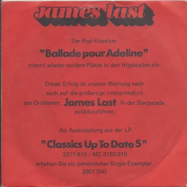 Ballade pour Adeline / Piece No. 1